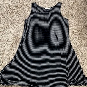 Olivia Rae Black and White Stripped Dress